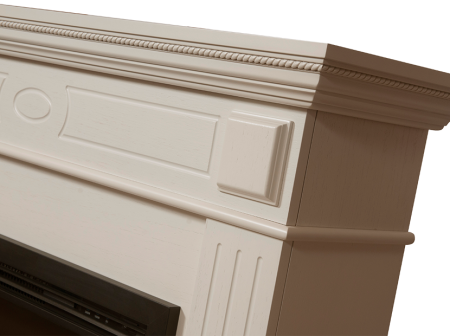 Портал для камина Firelight Bianco 25 шпон белёный дуб