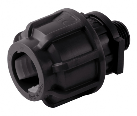 Муфта ПНД компрессионная с наружной резьбой 75х2" Astore (Италия)