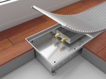 Конвектор внутрипольный MINIB RT без вентилятора P80 80х243х1500 мм