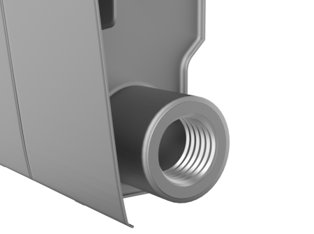 Биметаллический радиатор Royal Thermo Biliner 350 Silver Satin, 12 секций, боковое подключение Биметаллический радиатор Royal Thermo Biliner 350 Silver Satin, 12 секций, боковое подключение