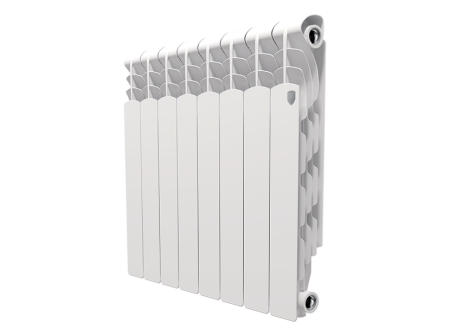 Алюминиевый радиатор Royal Thermo Revolution 500 мм, 8 секций, боковое подключение