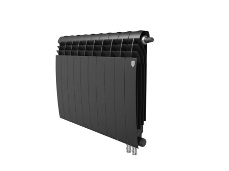 Биметаллический радиатор Royal Thermo Biliner Noir Sable VR 500, 10 секций, нижнее подключение Биметаллический радиатор Royal Thermo Biliner Noir Sable VR 500, 10 секций, нижнее подключение