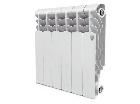 Алюминиевый радиатор Royal Thermo Revolution 350 мм, 6 секций, боковое подключение