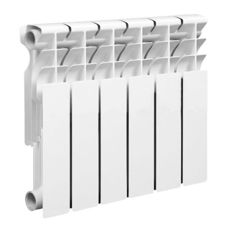 Биметаллический радиатор Valfex Base 500, 6 секций, боковое подключение