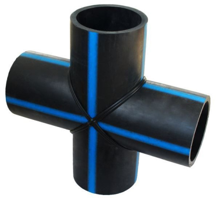 Крестовина сварная D200 SDR 17 ПЭ100