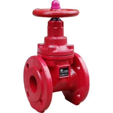 Задвижка клиновая с обрезиненным клином чугунная 30ч39р (МЗВГ) ДУ 100 Ру16 Водоприбор