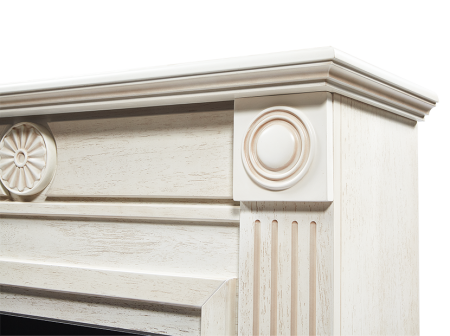 Портал для камина Firelight Frame 30 шпон белёный дуб